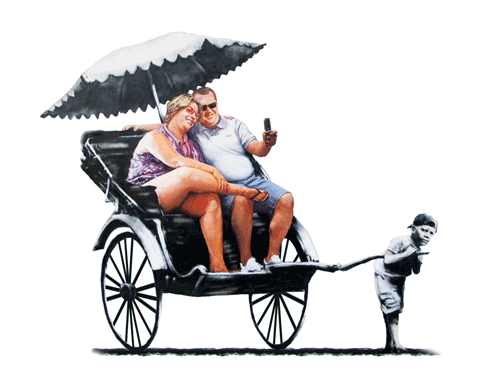 Arte urbana de Banksy cobra a vida em GIFs animados inteligentes 03