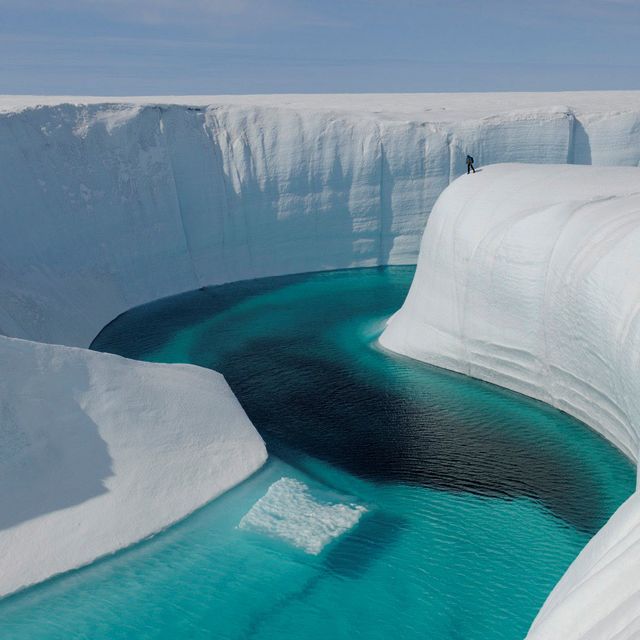 Onde o rio faz a curva, na Groenlândia.
