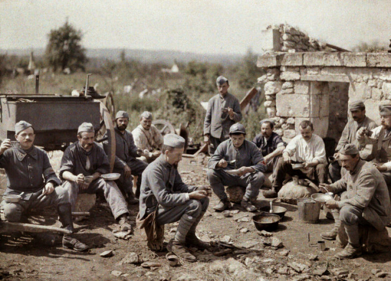 32 raras fotografias em cores da Primeira Guerra Mundial 05