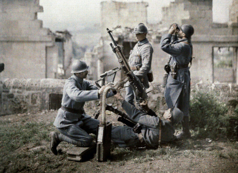 32 raras fotografias em cores da Primeira Guerra Mundial 08