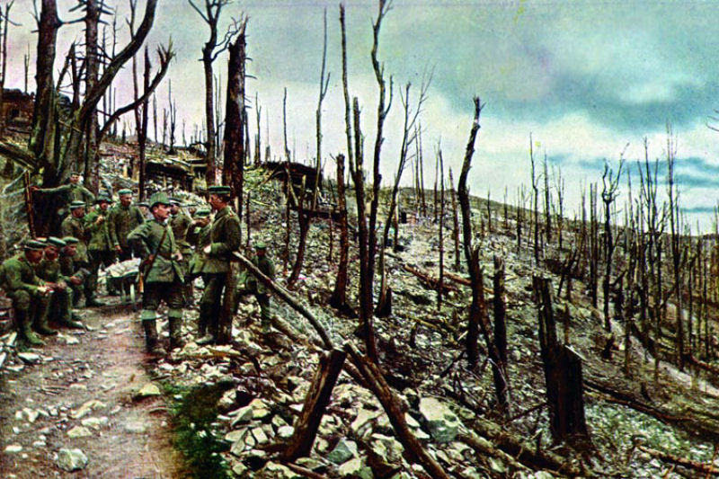 32 raras fotografias em cores da Primeira Guerra Mundial 17