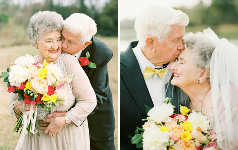 Casal de idosos faz uma adorvel sesso de fotos para celebrar 63 anos de muito amor 01