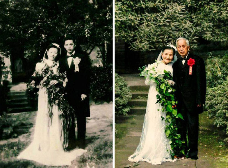Casal recria seu dia de casamento depois de 70 anos 01