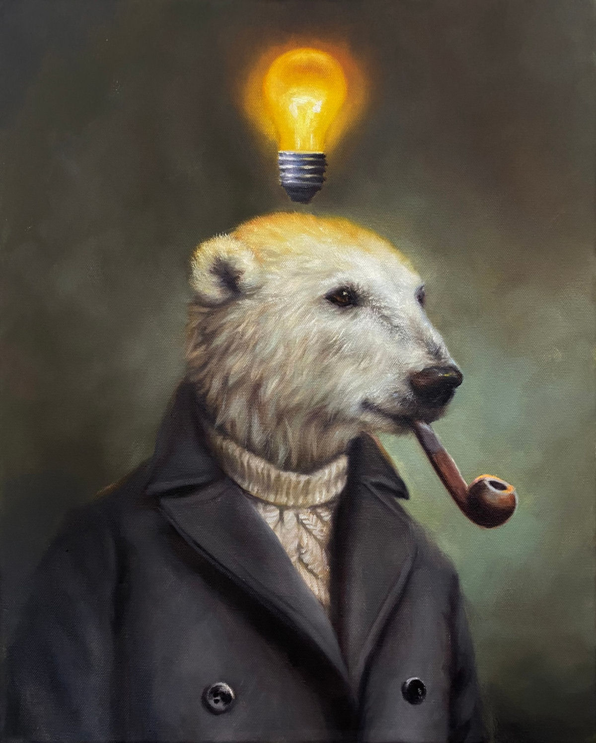 Pinturas a óleo antropomórficas emprestam narrativas satíricas para ursos 02