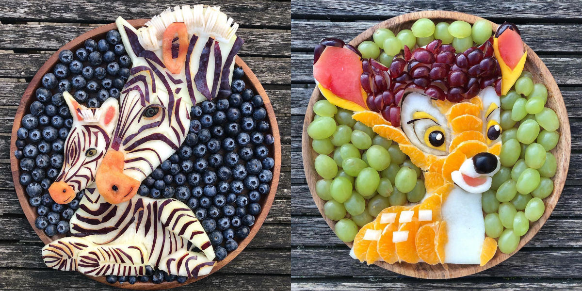 Artista gastronmica transforma frutas e vegetais em personagens fofinhos para incentivar hbitos saudveis 01