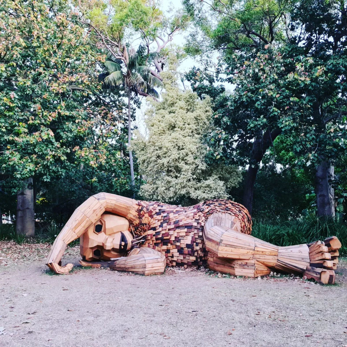 Artista esconde grandes esculturas de trolls de madeira na Austrlia para que todos possam encontrar 02
