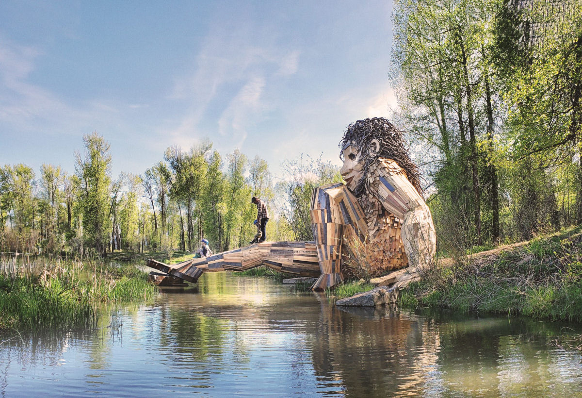 Artista esconde grandes esculturas de trolls de madeira na Austrlia para que todos possam encontrar 11