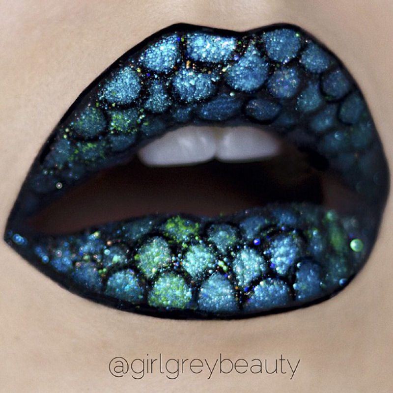 Esta maquiadora transforma seus lábios em fantásticas obras de arte 10