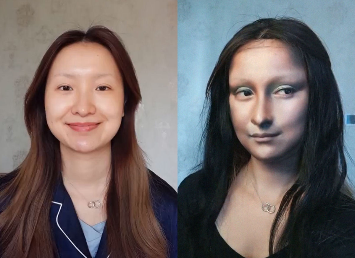 Blogueira chinesa  desafiada a se converter em Mona Lisa e a transformao  inacreditvel