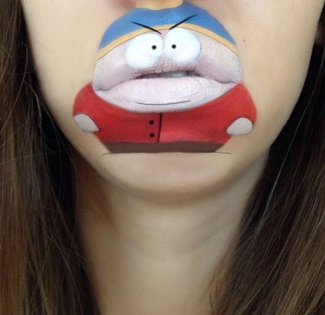 Jovem maquiadora transforma sua boca e queixo em personagens dos desenhos animados mais populares (21 fotos) 13