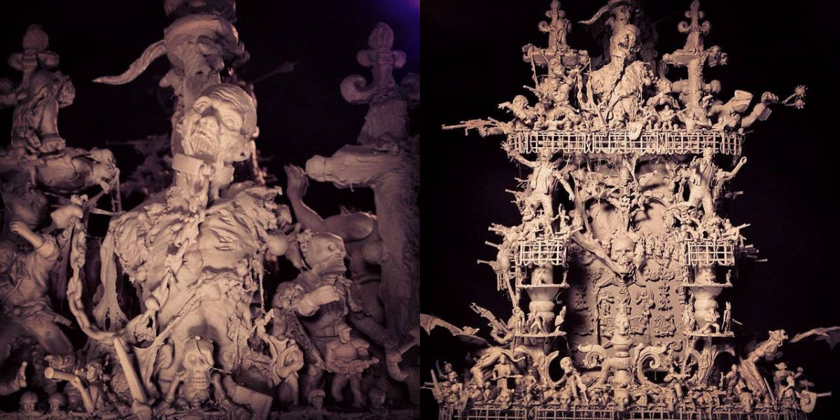 Artista passa 14 meses criando a mais incrvel escultura de navio pirata fantasma 15