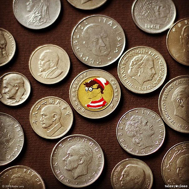 Artista brasileiro transforma moedas em pequenos Retratos da cultura pop 07
