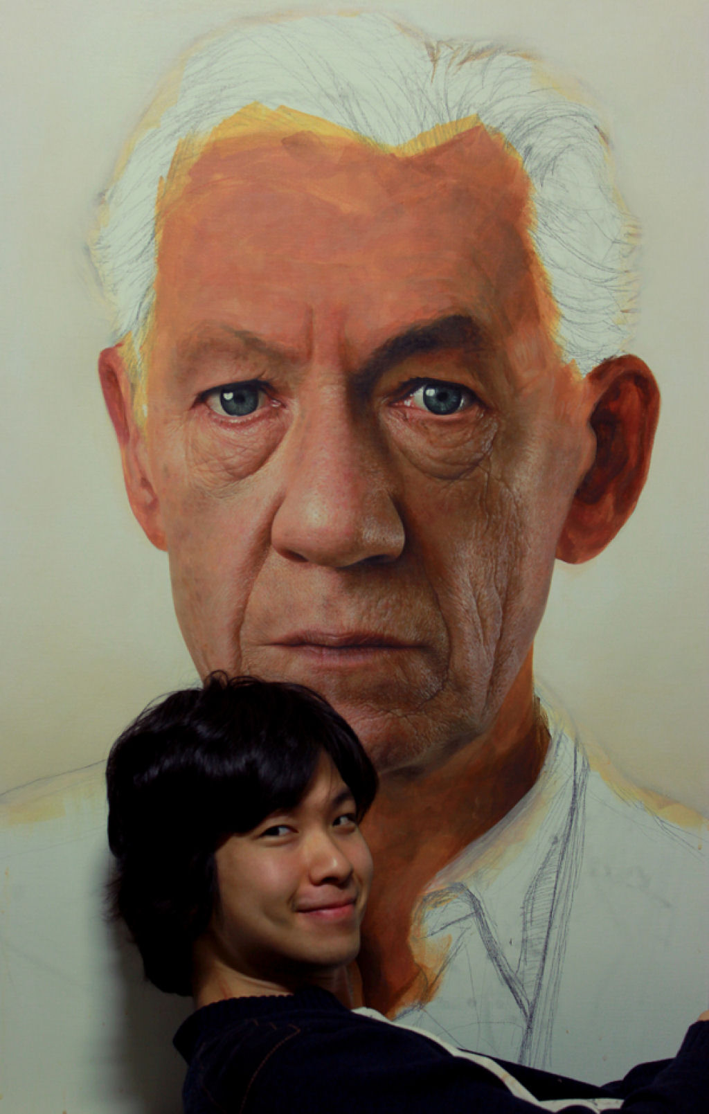 Os retratos hiperrealistas com pintura acrílica de Joongwon Jeong 03