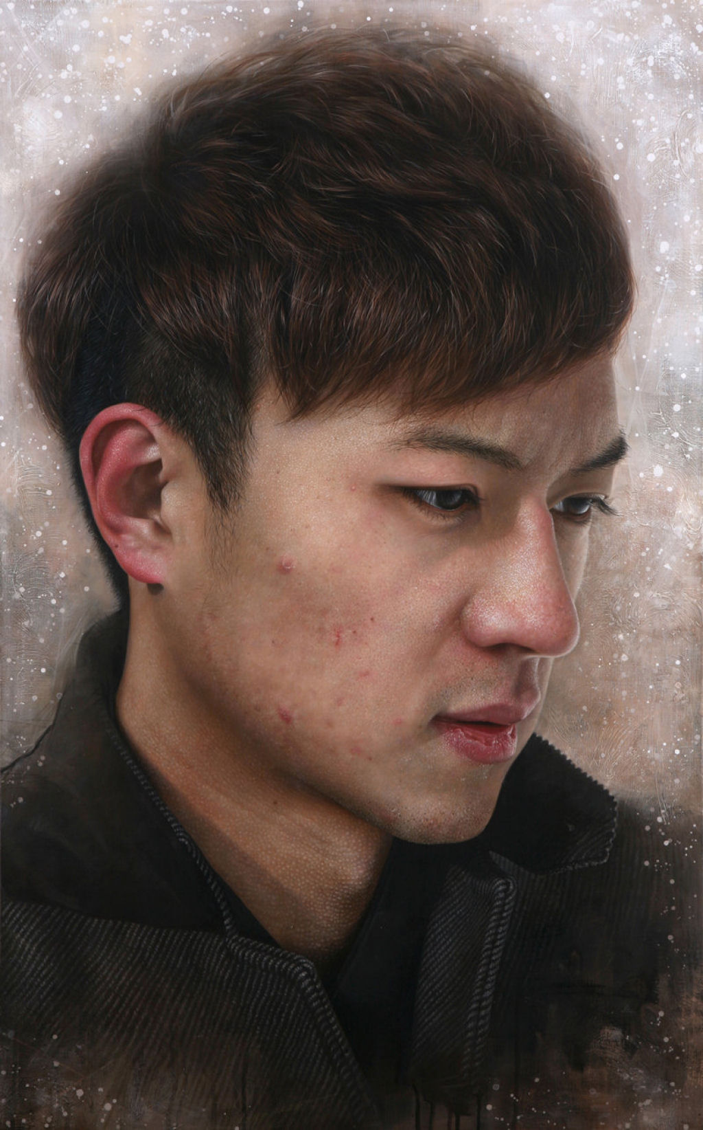 Os retratos hiperrealistas com pintura acrílica de Joongwon Jeong 07