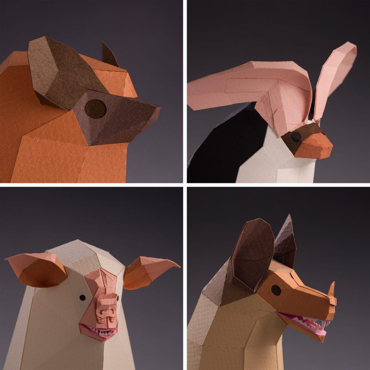 Meticulosas esculturas de papel celebram diversas espcies de morcegos em 'Pequenos amigos das trevas' 04