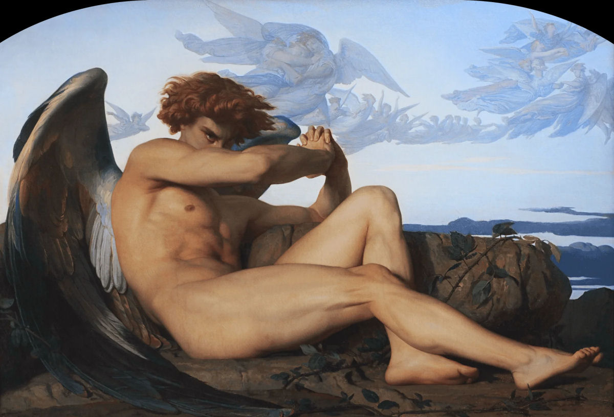 Anjo Ca�do: a pintura chocante do diabo que quase destruiu um g�nio de 24 anos