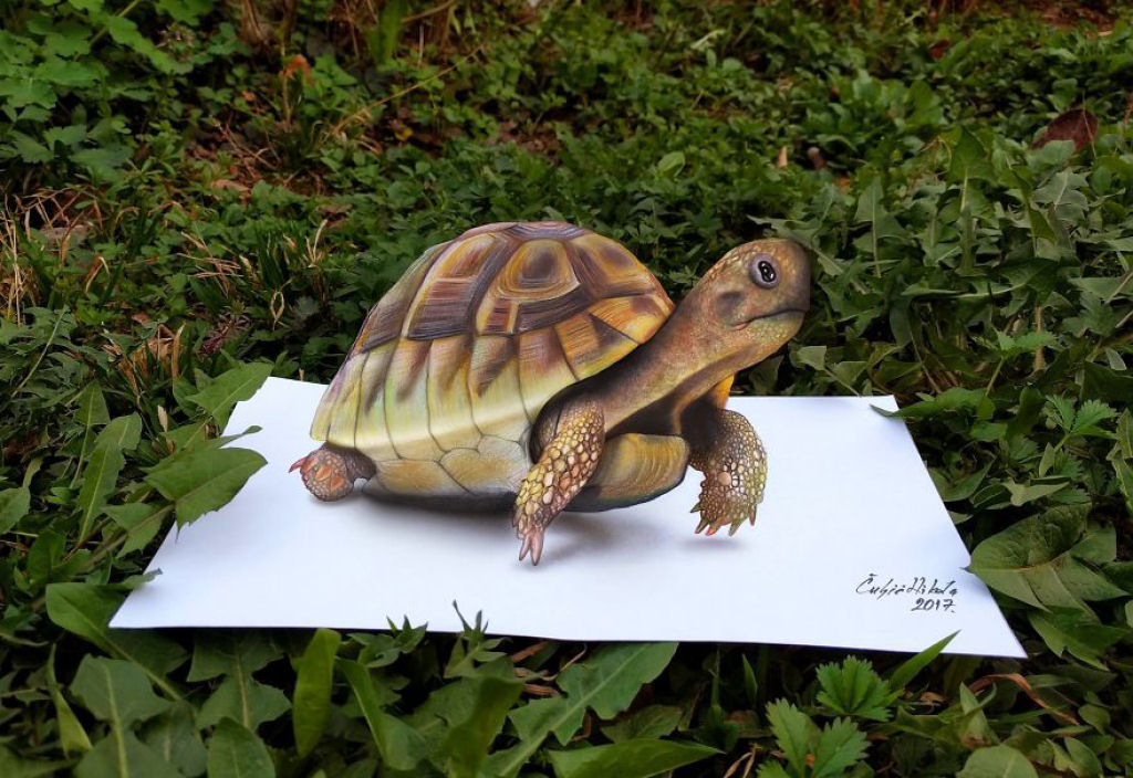 Artista autodidata cria incríveis desenhos 3D que parecem prontos para saltar da tela 15