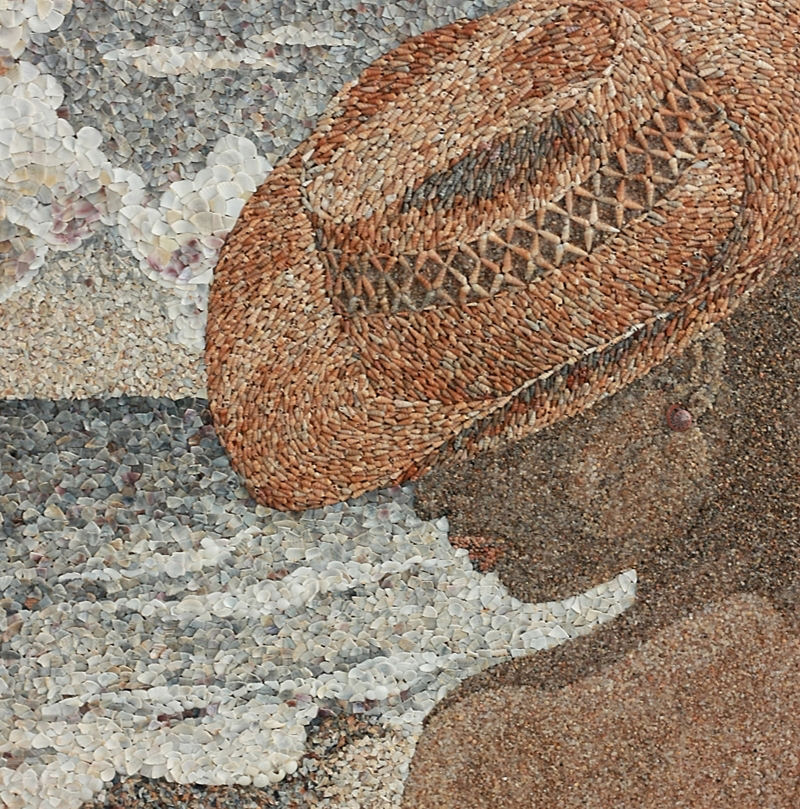 Artista ucraniana cria obras incrivelmente detalhadas com areia, seixo e conchas 01