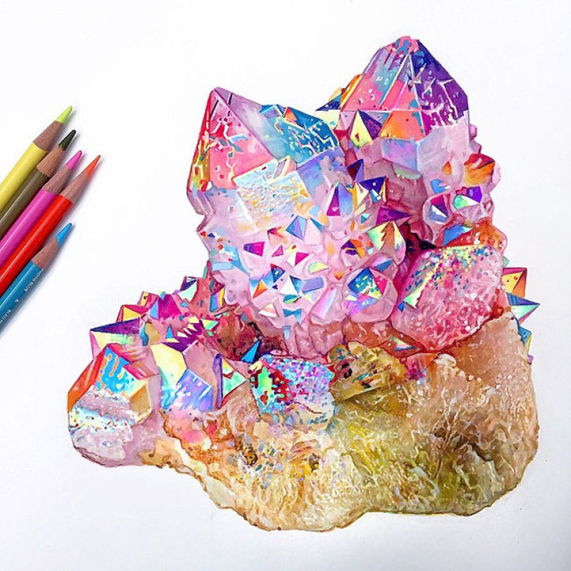 Esta artista cria desenhos com lpis de cor incrivelmente vibrantes 05