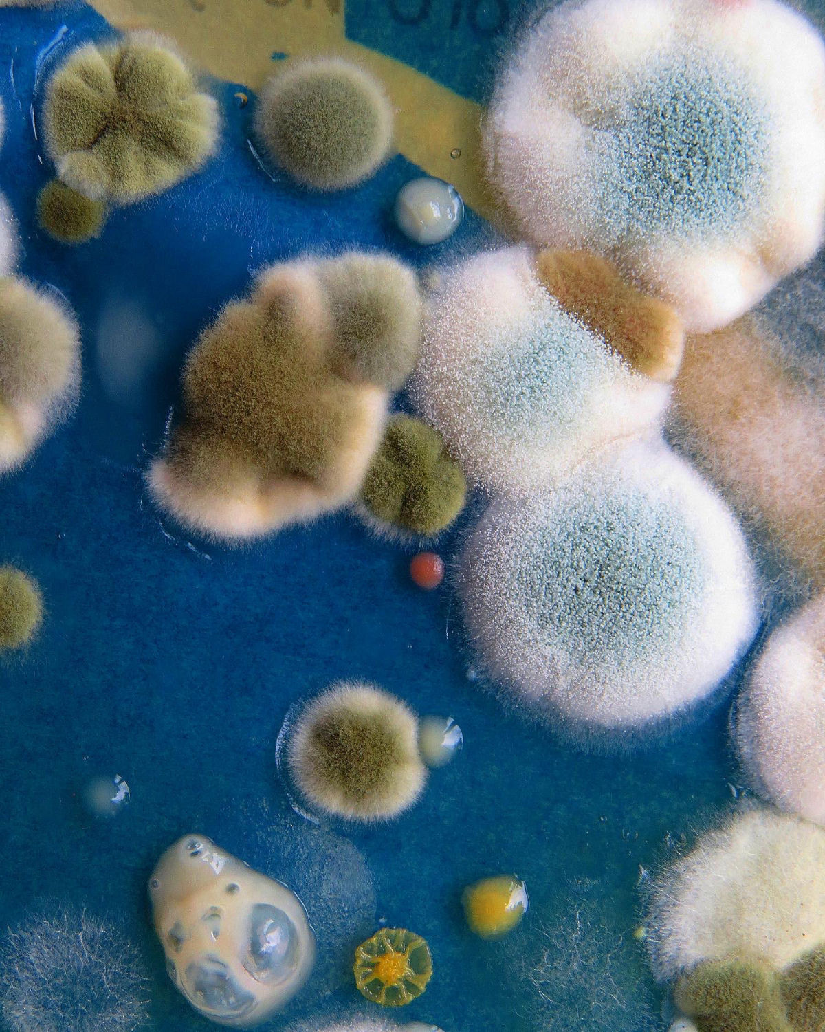 A impressionante arte resultante do cultivo de microrganismos em placas de Petri 01