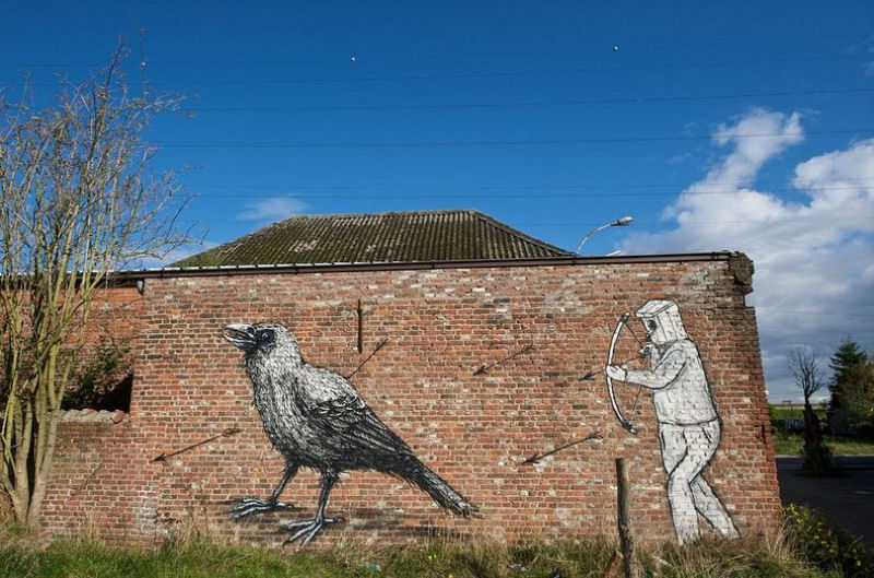 A vila condenada de Doel e sua arte de rua surpreendente 04
