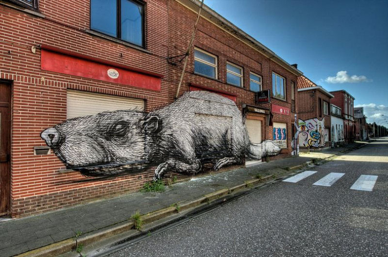 A vila condenada de Doel e sua arte de rua surpreendente 08