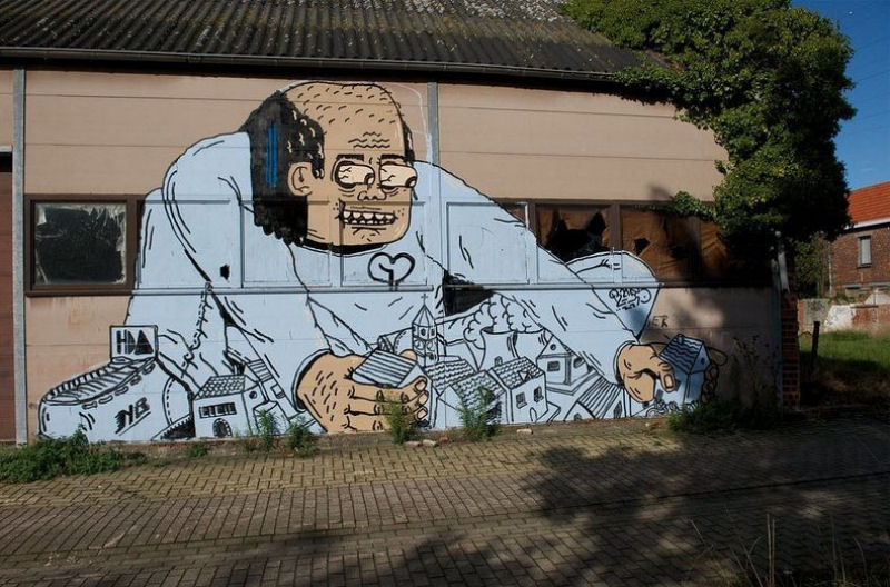 A vila condenada de Doel e sua arte de rua surpreendente 19