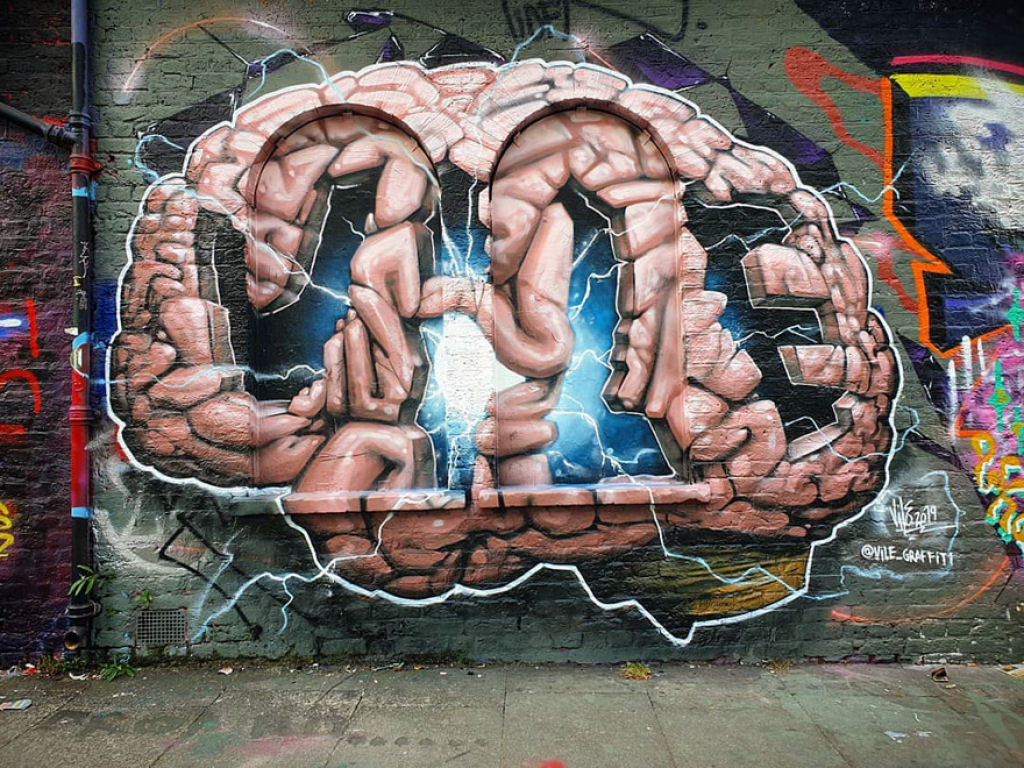 Artista de rua cria ilusões de ótica de grafite arrepiantes 20