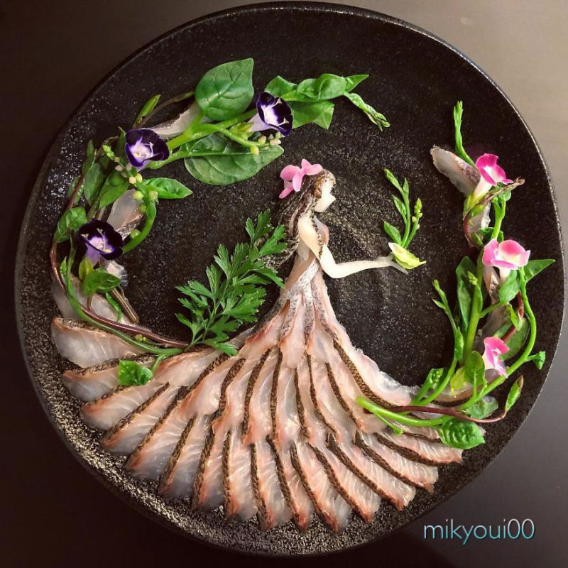 Artista amador da culinria cria os mais surpreendentes pratos de sashimi 01