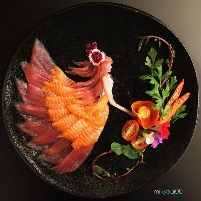 Artista amador da culinria cria os mais surpreendentes pratos de sashimi 02