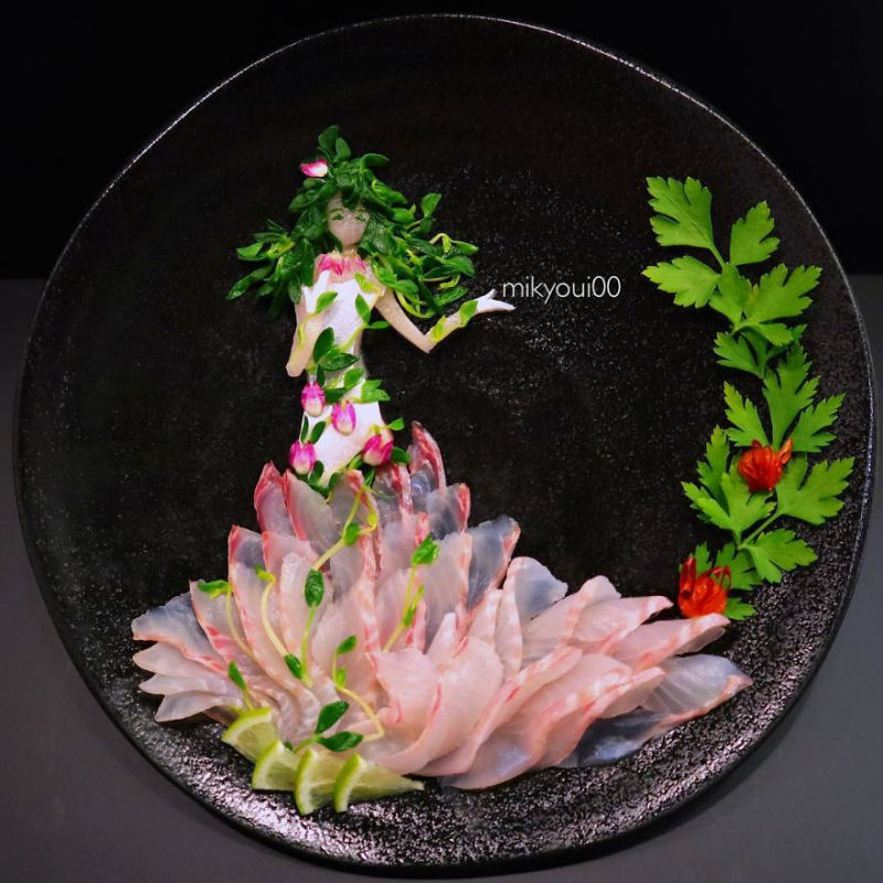 Artista amador da culinria cria os mais surpreendentes pratos de sashimi 04