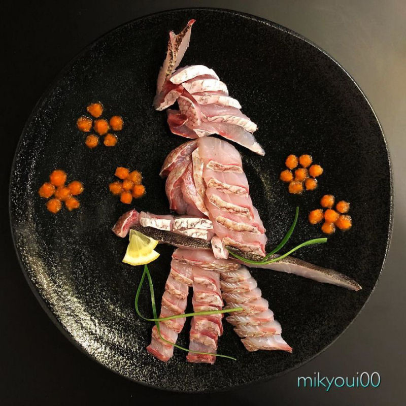 Artista amador da culinria cria os mais surpreendentes pratos de sashimi 18