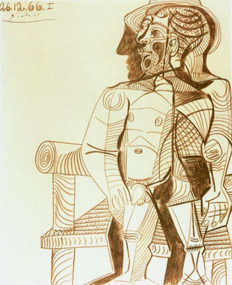 A evolução dos autorretratos de Picasso dos 15 aos 90 anos 09