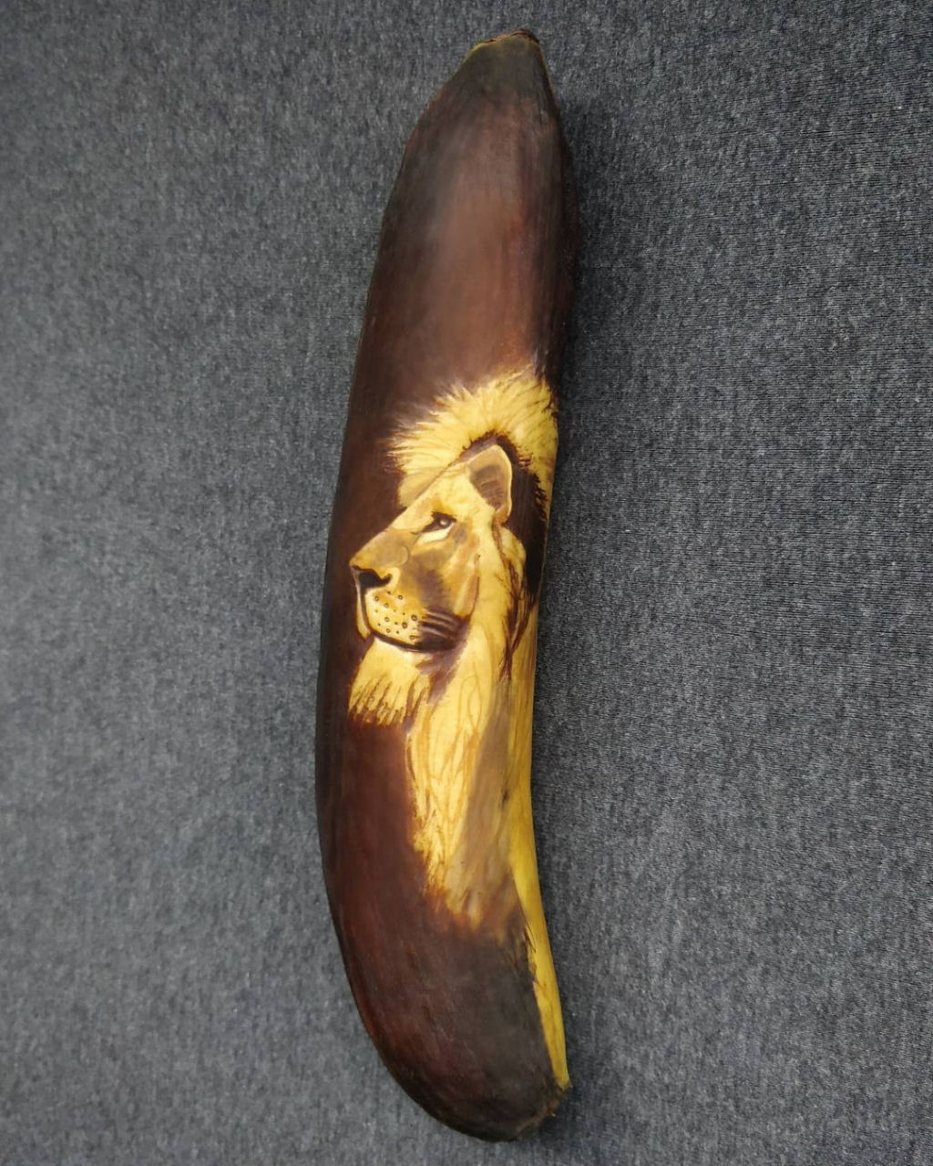 Arte incrível com banana feita partir da oxidação da casca 12