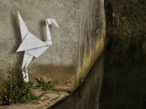 Arte urbana de Banksy cobra a vida em GIFs animados inteligentes 13