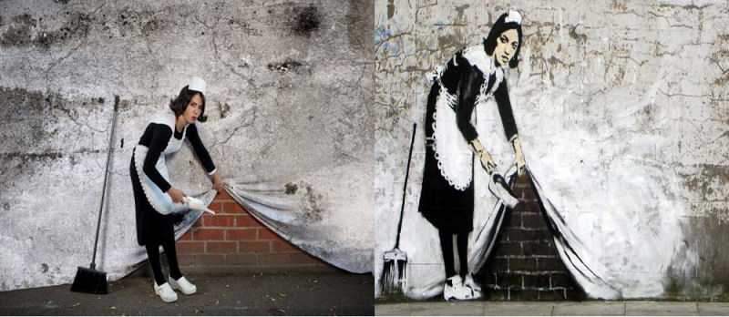 A arte de Banksy no mundo real 10
