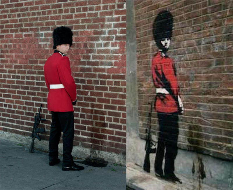 A arte de Banksy no mundo real 15