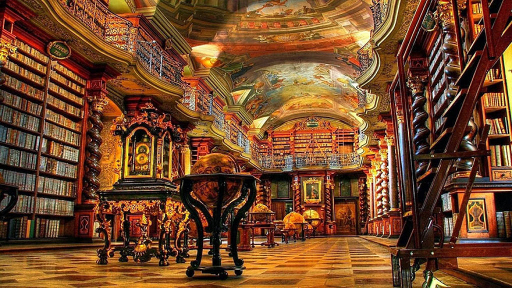 A mais bela biblioteca do mundo fica em Praga 07