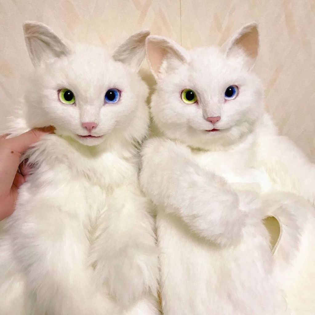 Dona de casa japonesa cria bolsas em forma de gatos incrivelmente realistas 21