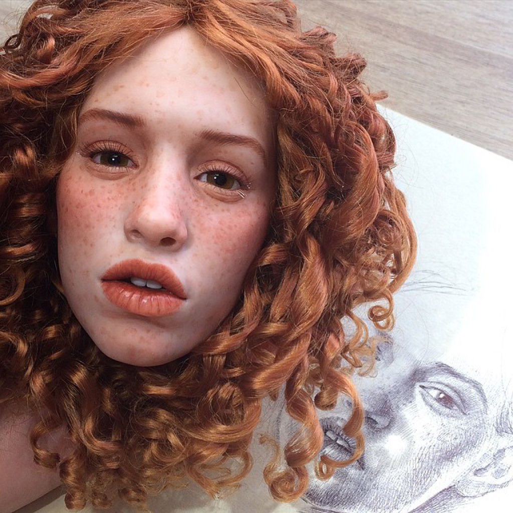 Artista russo cria bonecas com faces incrivelmente realistas 10