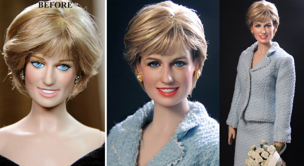 Artista transforma bonecas de celebridades produzidas em massa em esculturas realistas 12