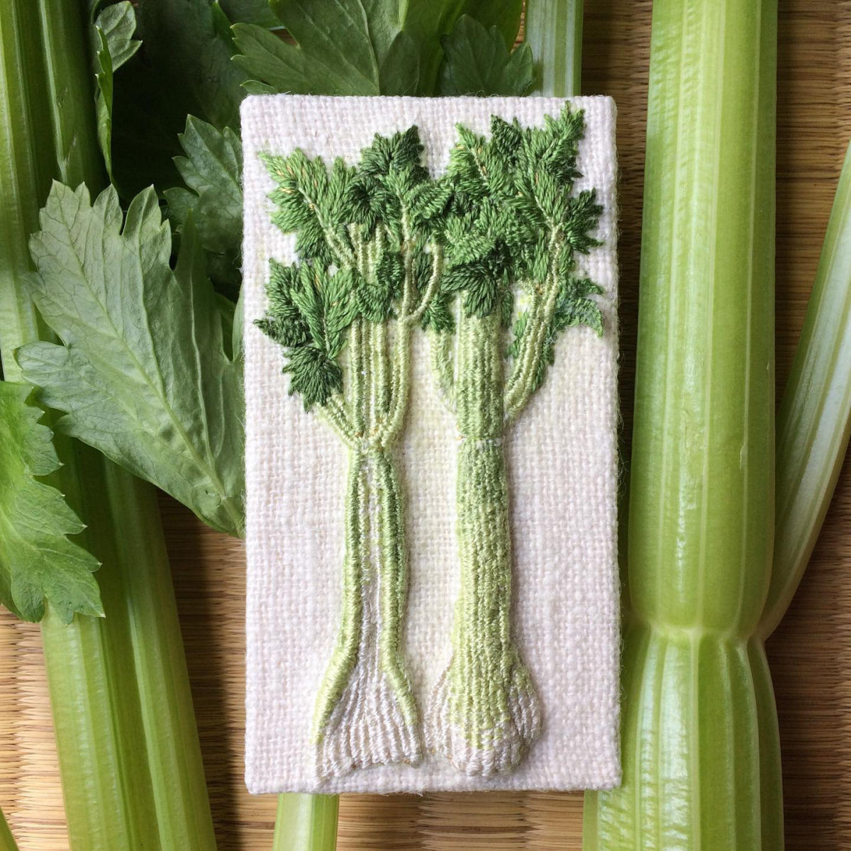 Artista japonesa cultiva verduras e legumes em bordados tridimensionais incrivelmente realistas 12
