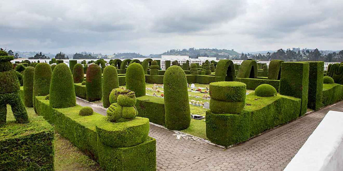 Cemitério de Tulcán, o país das maravilhas da topiaria, no Equador