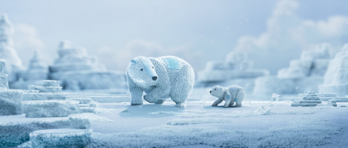Em 'Migrantes' um desastre climático força ursa polar e filhote a fugir de casa em uma animação angustiante