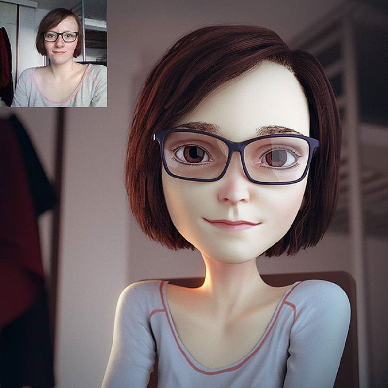 Artista pode transformar qualquer um em um personagem de desenhos animados 3D 05