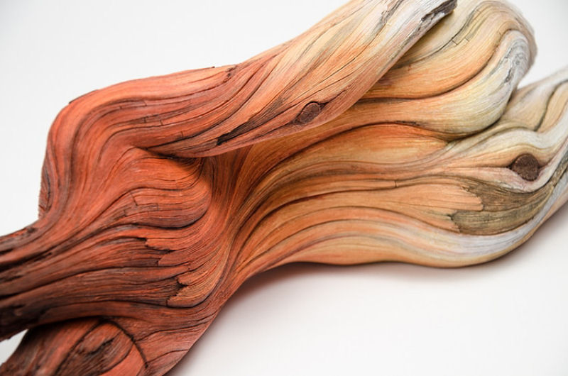 Esculturas de cermica surrealmente elaboradas para parecer madeira esculpida 16
