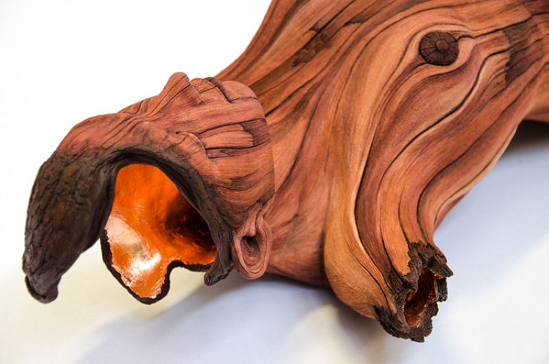 Esculturas de cermica surrealmente elaboradas para parecer madeira esculpida 20