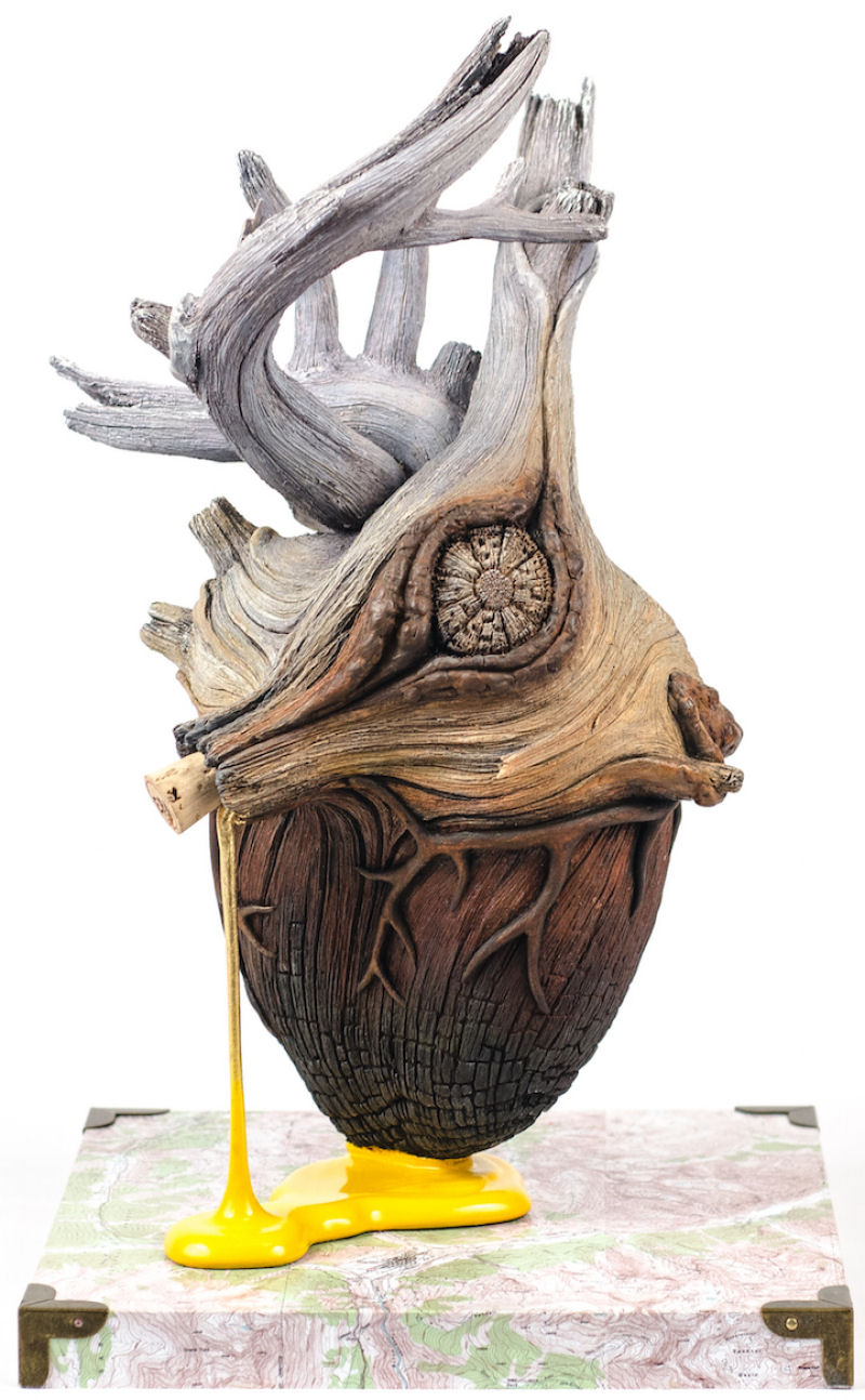 Esculturas de cermica surrealmente elaboradas para parecer madeira esculpida 26