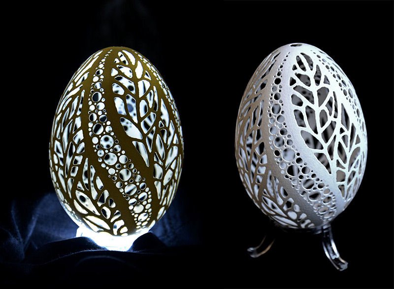 As intrincadas esculturas com ovos de ganso de Piotr Bockenheim 02