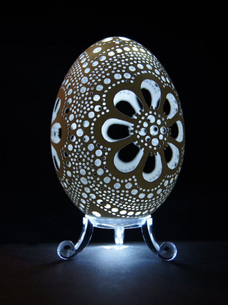 As intrincadas esculturas com ovos de ganso de Piotr Bockenheim 12